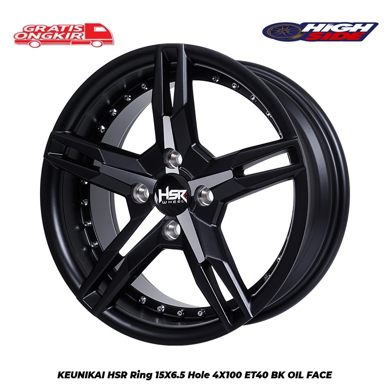 Velg Racing Honda Brio Rs,Mobilio,Agya,Calya,Sigra,Vios,City,Baleno Velg Hsr Keunikai R15