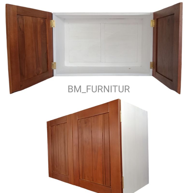 Kicen Set Lemari Dapur Kayu Jati Jepara