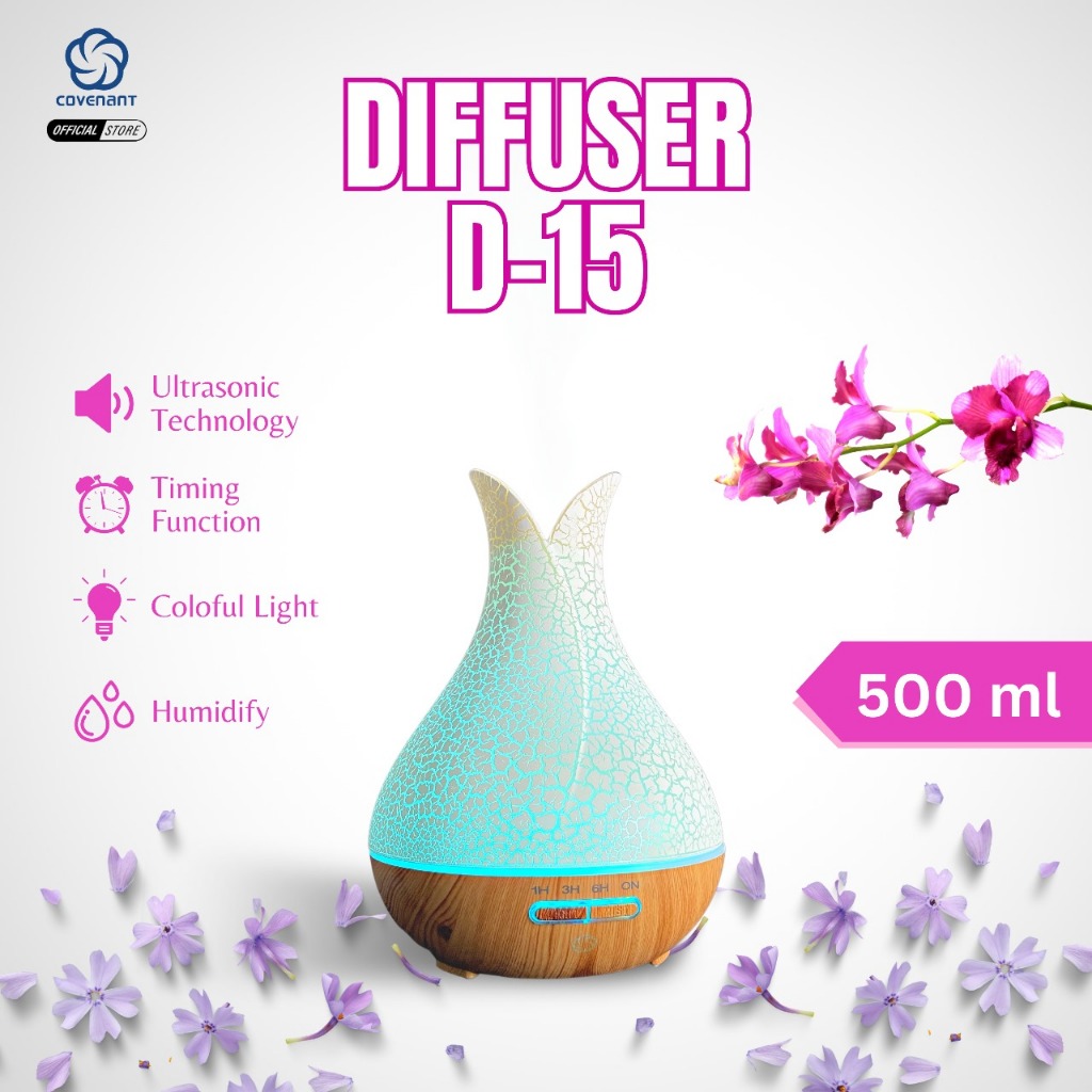 Covenant Humdifier Diffuser 500ml D15 Aroma Theraphy Essensial Oil