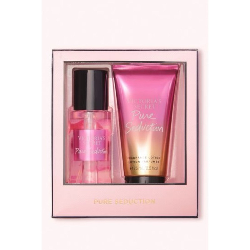[READY] Victoria’s Secret Pure Secution Gift Set Travel Size | Body Lotion | Perfume