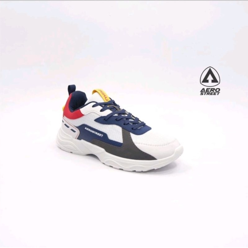 AEROSTREET SEPATU SNEAKERS MERAH BIRU PUTIH
