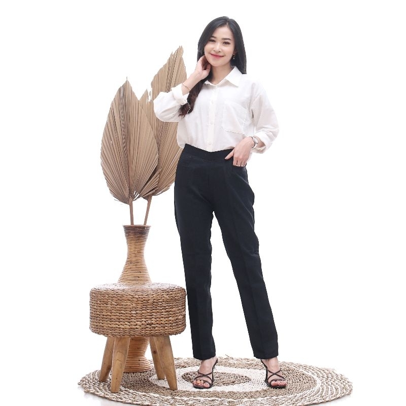 CELANA KAIN WANITA HITAM PREMIUM