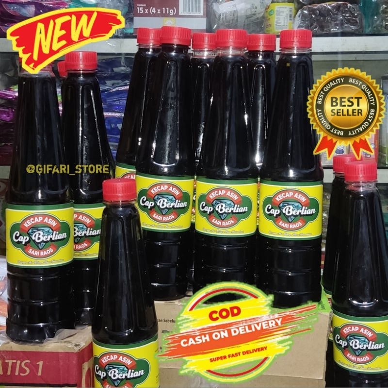 

Kecap asin CAP BERLIAN sari raos 620ml