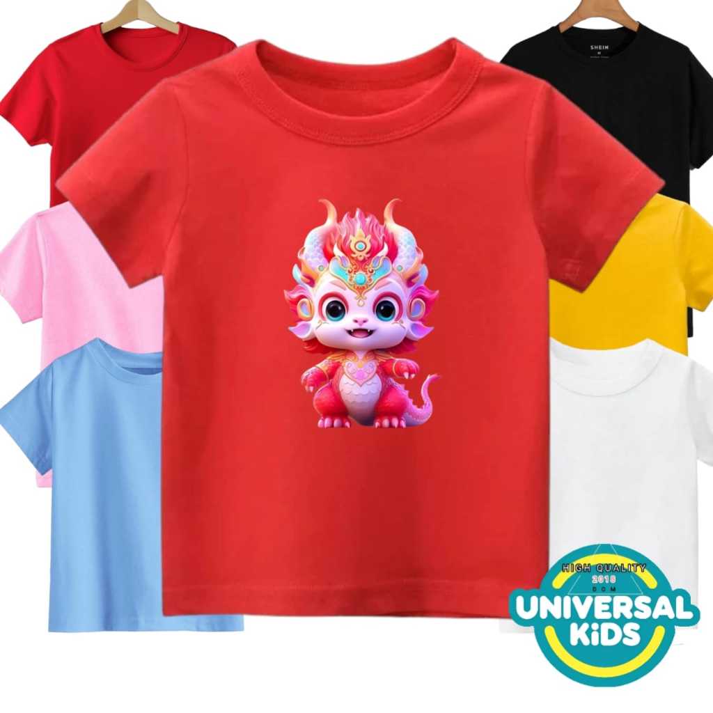 BAJU KAOS ANAK PEREMPUAN DAN LAKI LAKI MOTIF NAGA TERBARU BAJU ANAK USIA 1 SD 12 TAHUN BAJU NAGA ANA