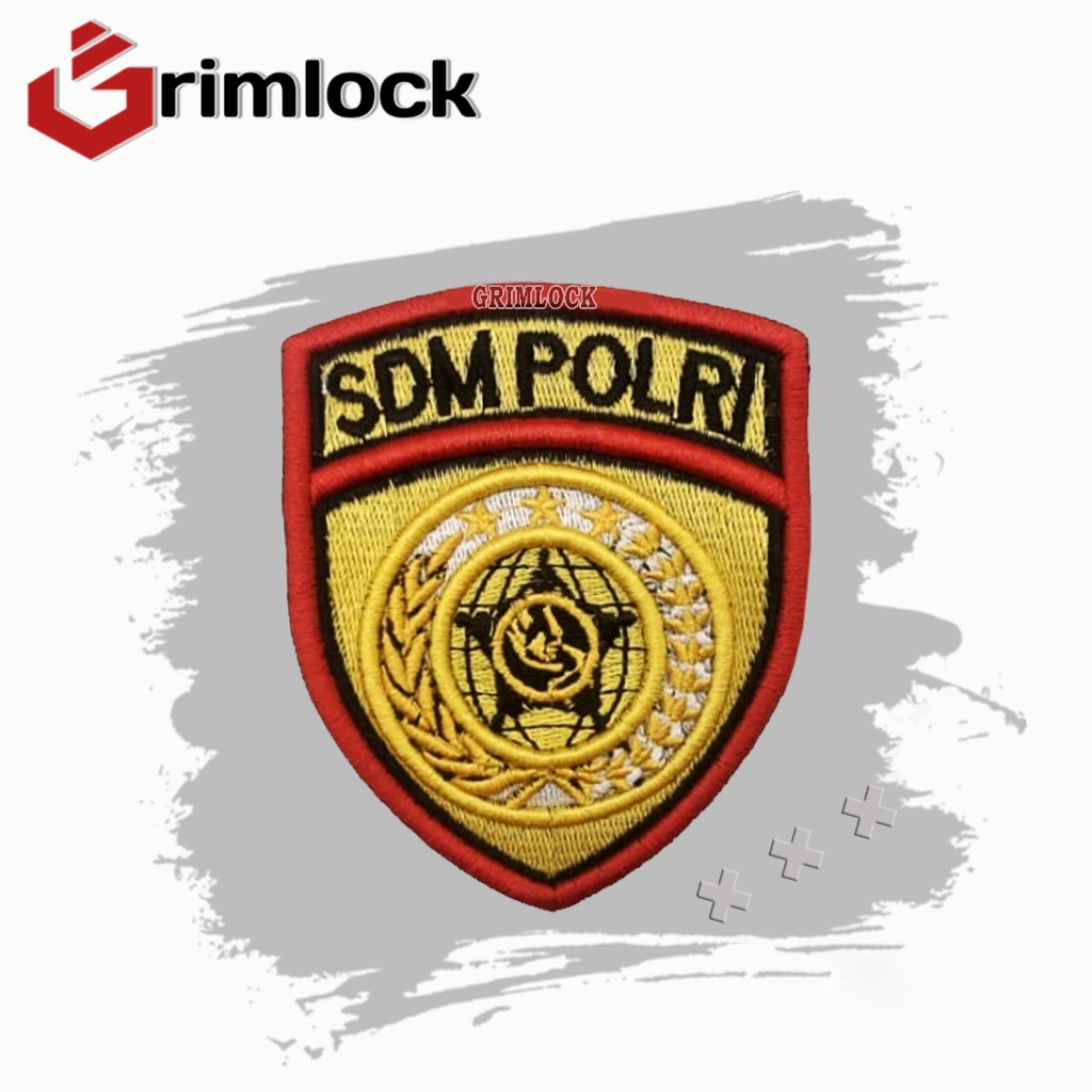 Bet Sdm Polri Bordir / Badge Sdm Polri Bordir / Bordir Pdl Timbul