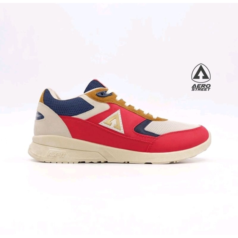 AEROSTREET SEPATU OSAKA KREM MERAH NAVY