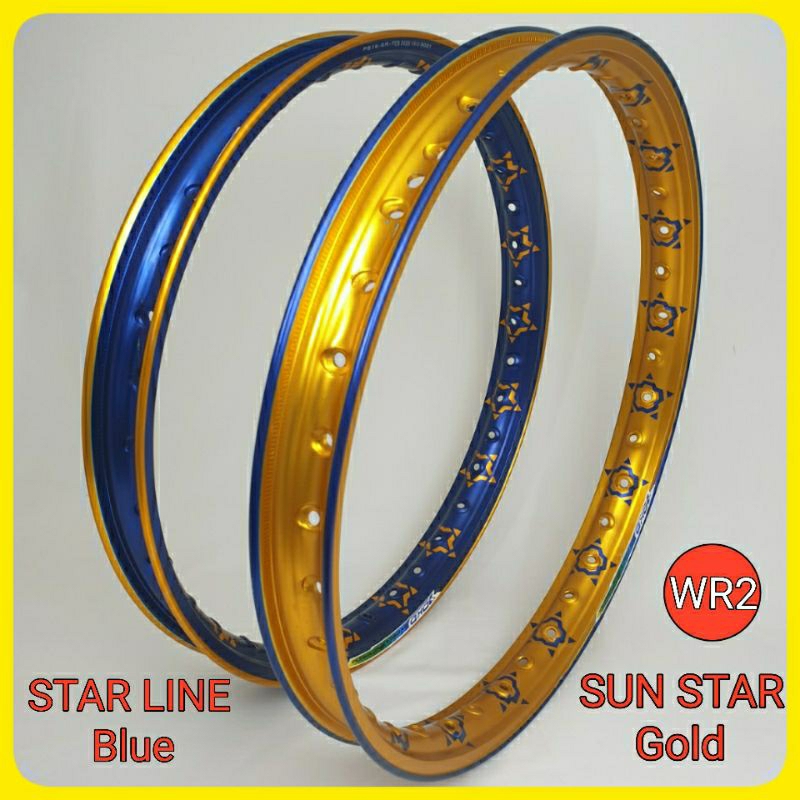 Velg aluminium ring 17 pelek motor ring 17 YOKO pelek 2 tone ring 17