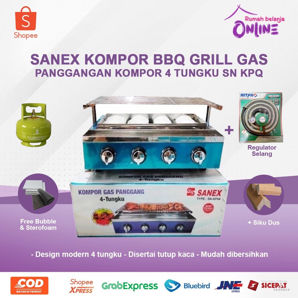 KOMPOR SOSIS SANEX 4 TUNGKU KP04 KOMPOR PANGGANG KOMPOR SOSIS SANEX 4 TUNGKU KOMPOR DAGANG