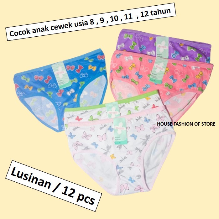 CELANA DALAM DALEM CD ANAK PEREMPUAN SD REMAJA LUSINAN