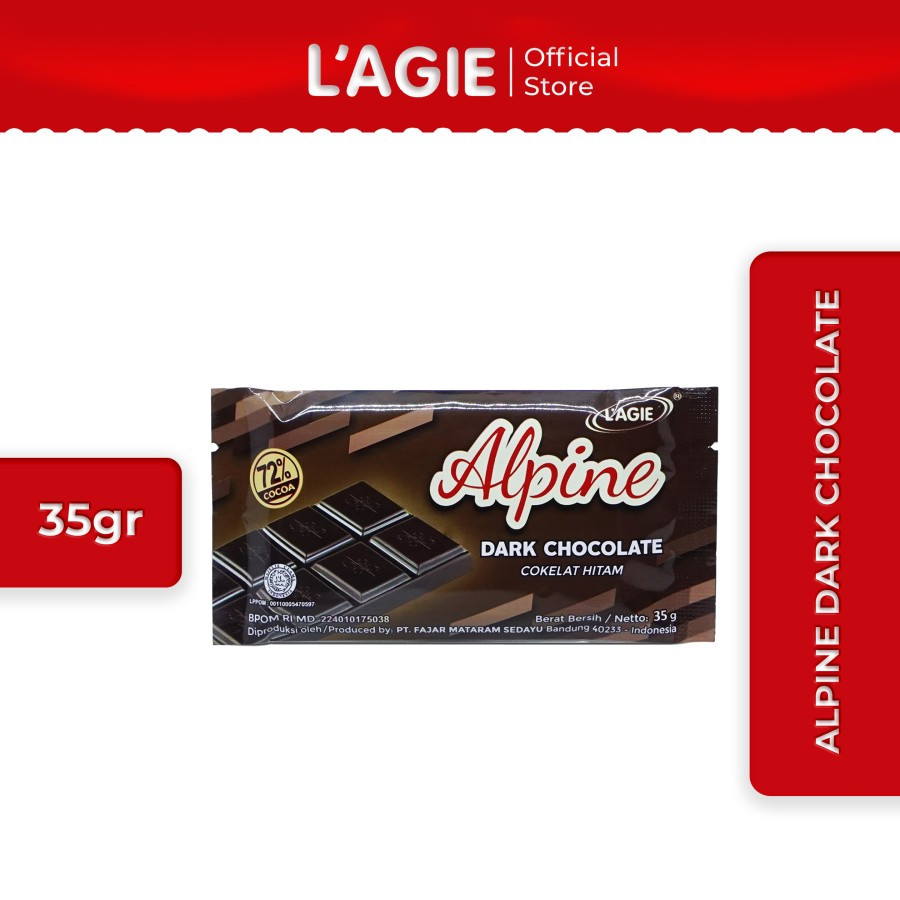 

Lagie Coklat Hitam Alpine Dark Chocolate 35gr