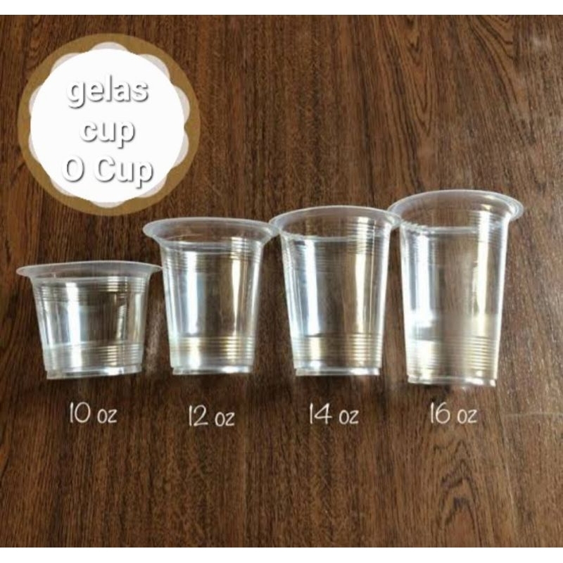 Gelas Cup Plastik. Plastik Cup. 10oz 12 oz 14oz 16 oz. Gelas Minuman Kekikinan