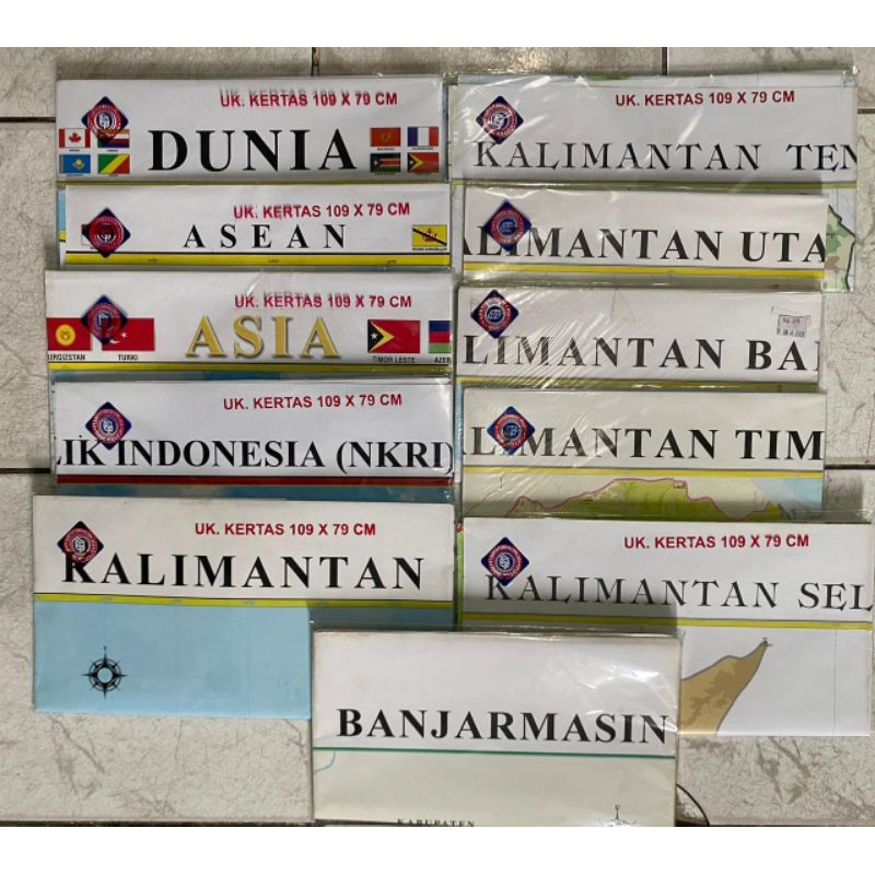 

PETA LEMBARAN ATAU PETA LIPAT 109x79 Cm