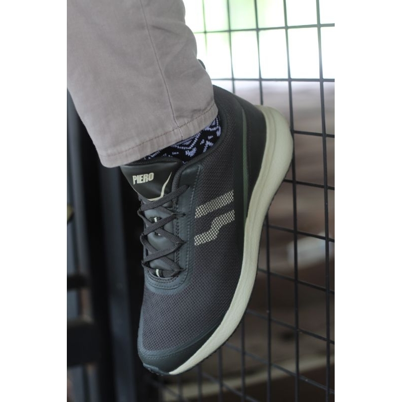 Piero Monza Green Olive Off White