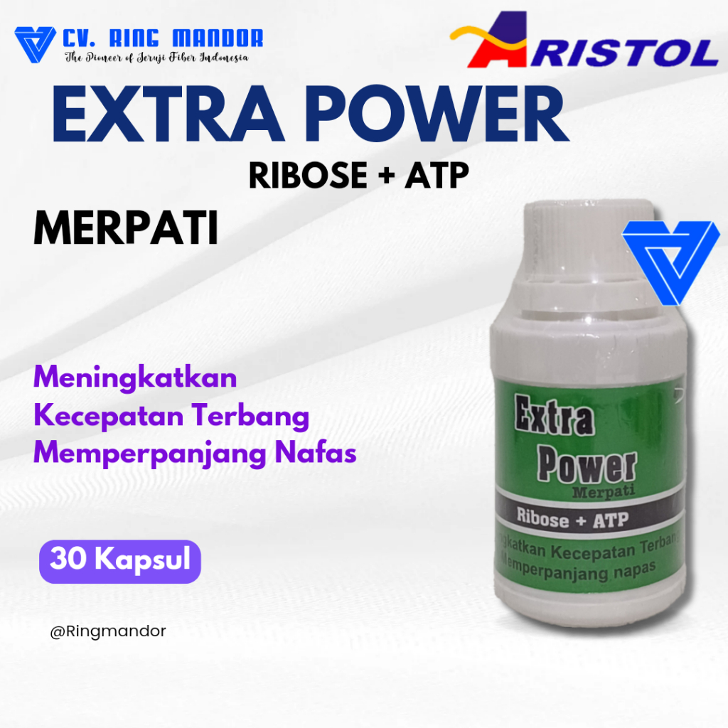 EXTRA POWER MERPATI - ARISTOL isi 30caps Ribose + ATP
