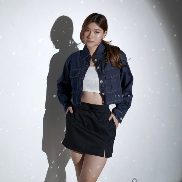 Jimin Denim Jeans / Denim Jacket Jeans / Jeans Jacket / Jaket Wanita Bahan Denim Jeans