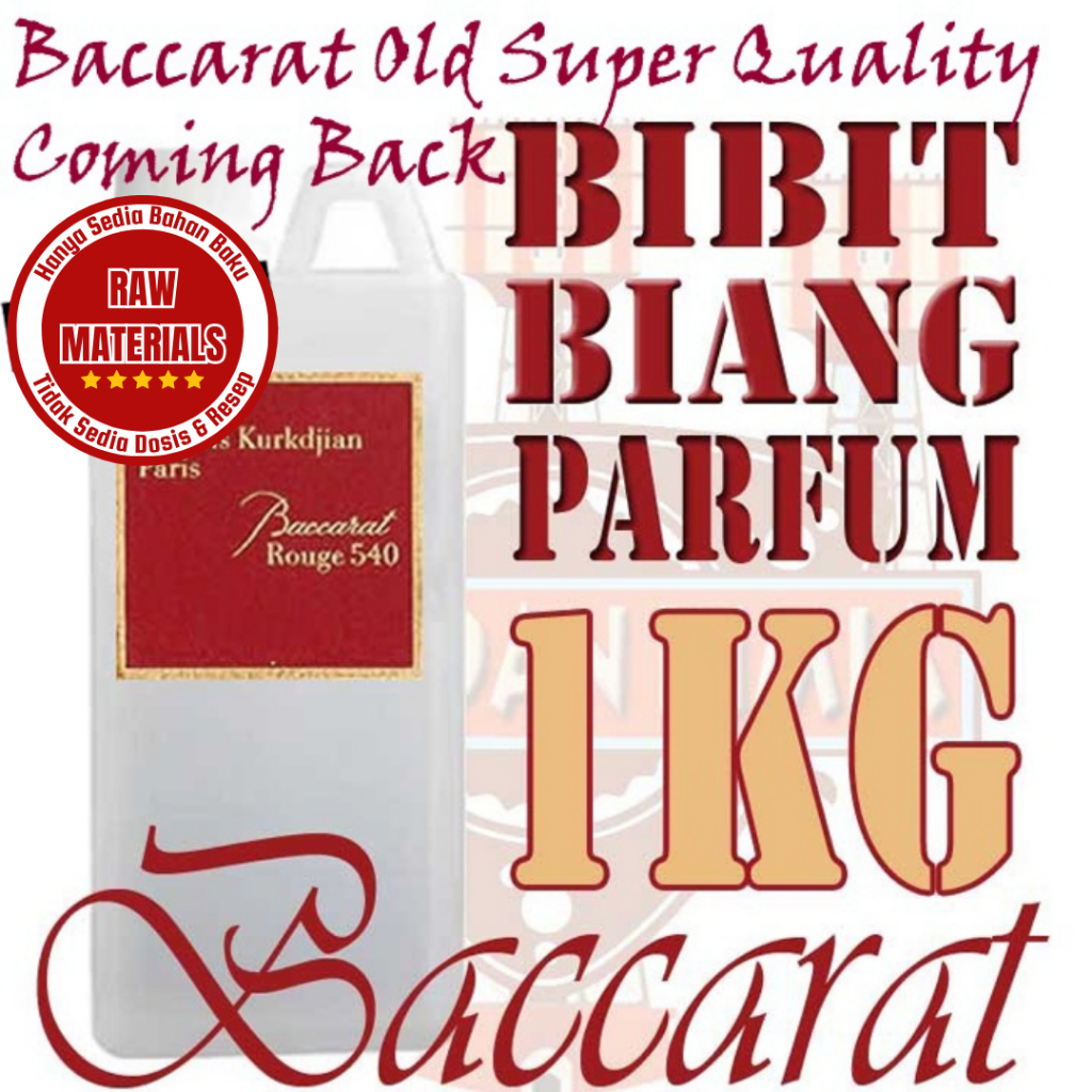 BIBIT PARFUM BACARAT ROUGE Baccarat Rouge 1kg Bibit Biang Minyak Wangi Parfum Bacarat Bakarat