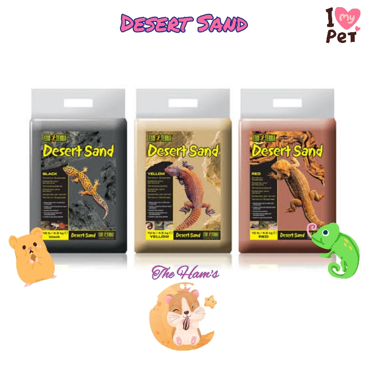 (The Ham's) Exoterra Desert Sand Pasir Alas Kandang Exo Terra DesertSand Hamster Gecko