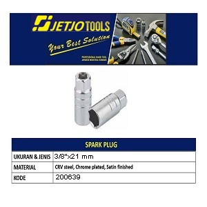 Socket 3/8"x21mm JETJO TOOLS 200639 / Spark Plug LAKONI PRO