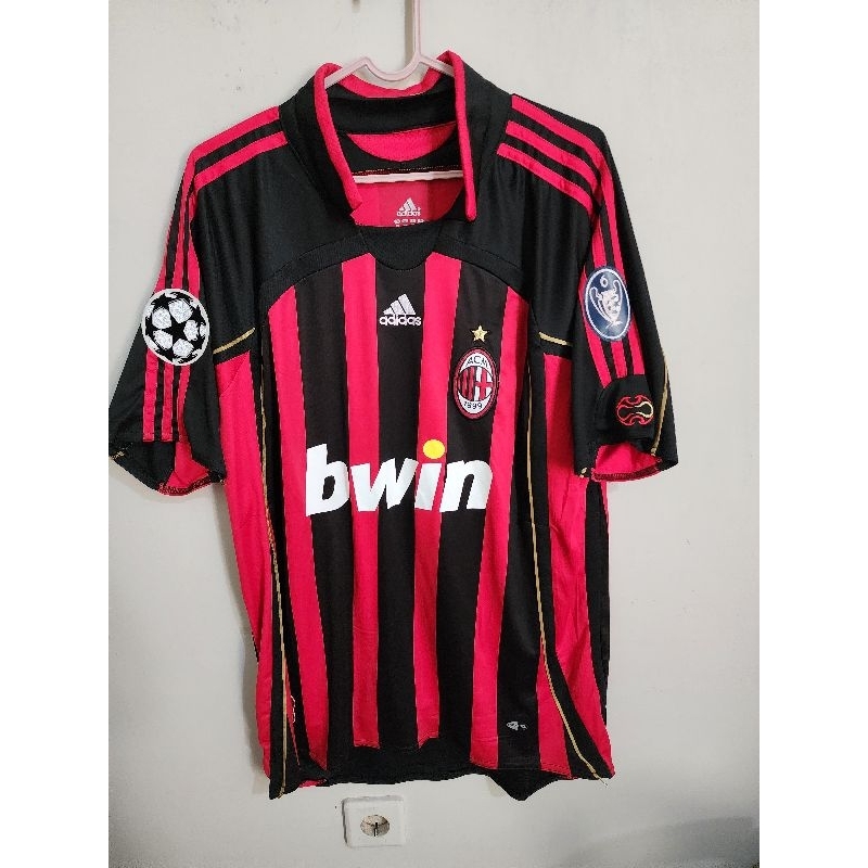 Jersey Milan home 2006 2007 size XL Kaka 22 full patch UCL GO