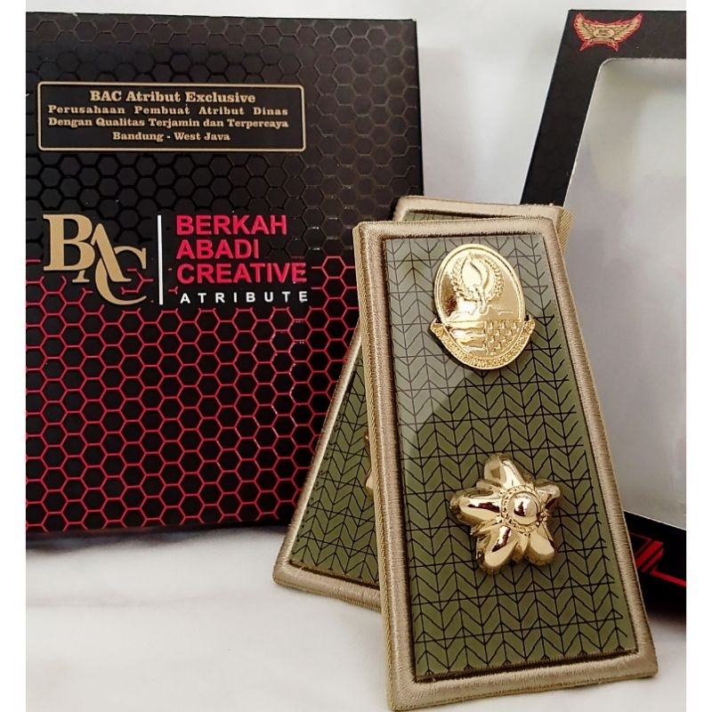 Pangkat Pdh Asn Jabar 3D Kain Akrilik Exclusive
