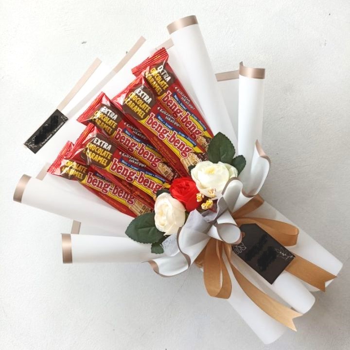 

Buket Coklat Beng Beng 32gr /Buket Wisuda/Ultah/Hari Guru/Valentine