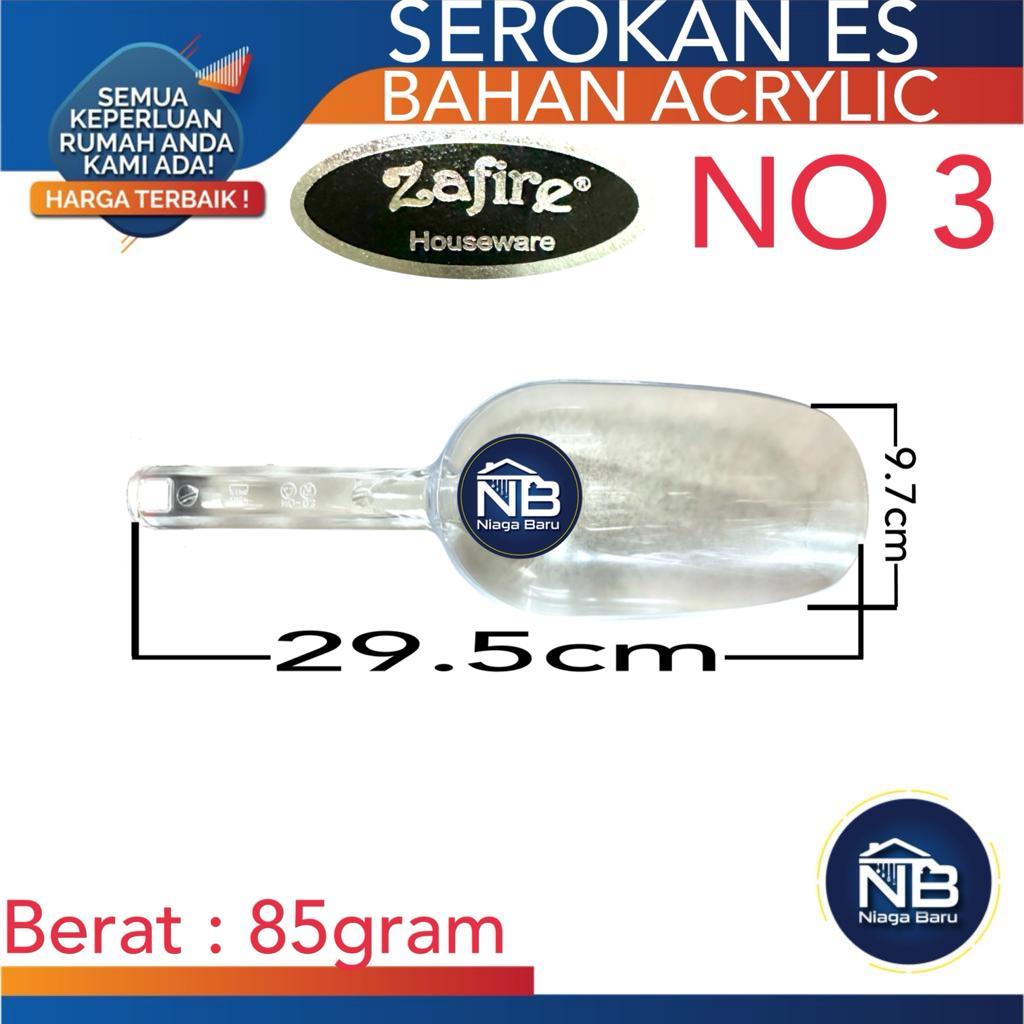 SEKOP ES BATU SCOOP ICE ACRYLIC Zafire no 3 SEROK ES AKRILIK
