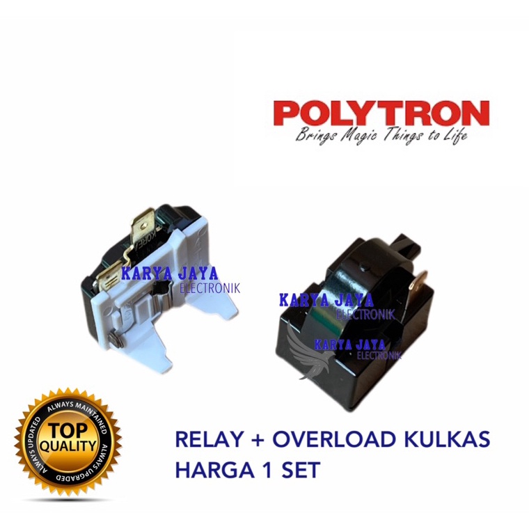 Bayar Di Tempat Relay Overload Kulkas 1 Pintu Polytron  PTC Overload Kulkas polytron 1 pintu u Kemas