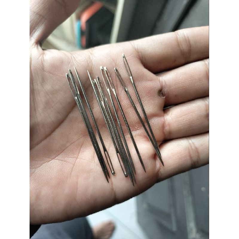 jarum jahit kulit manual pendek/kecos/layar
