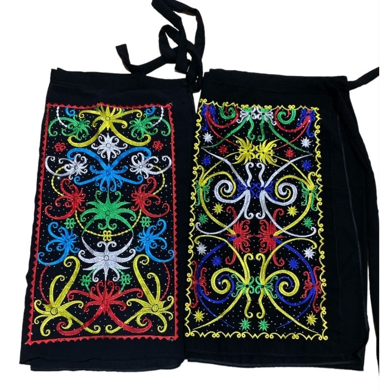 rok lilit motif bordir khas Kalimantan dayak kain lilit kain bordir rok bordir rok dayak rok etnik k