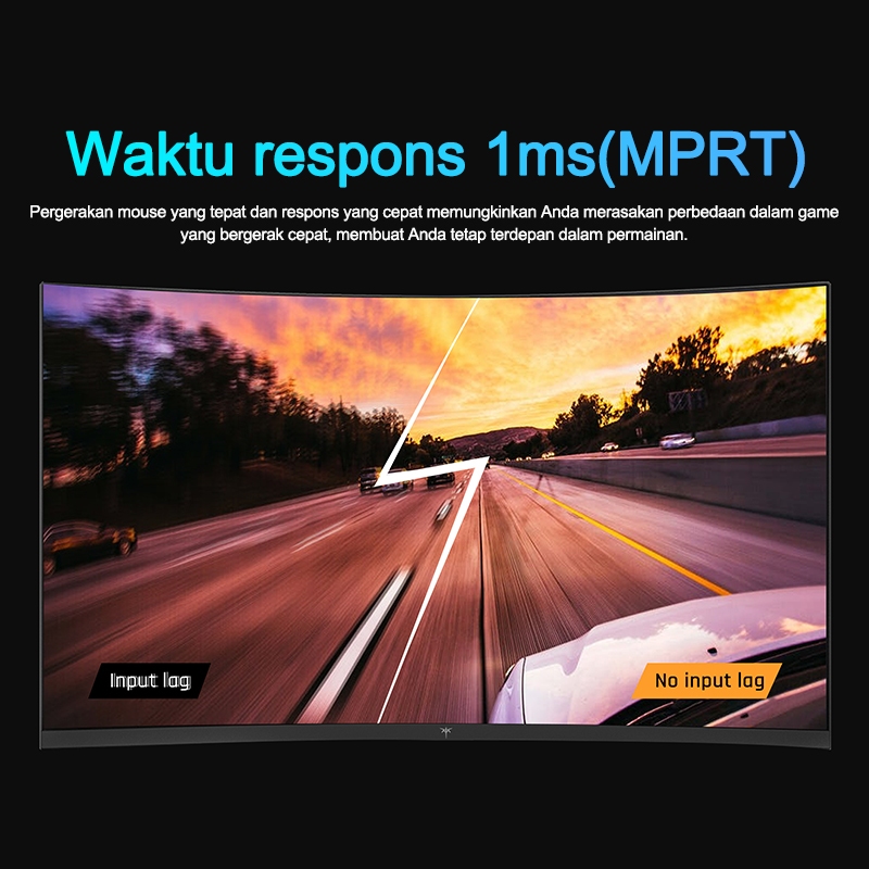 KTCMonitor 2K 27 inci 165HZ refresh tinggi HVA desktop pelindung mata gaming komputer layar lengkung-3