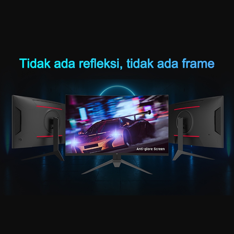 KTCMonitor 2K 27 inci 165HZ refresh tinggi HVA desktop pelindung mata gaming komputer layar lengkung-5