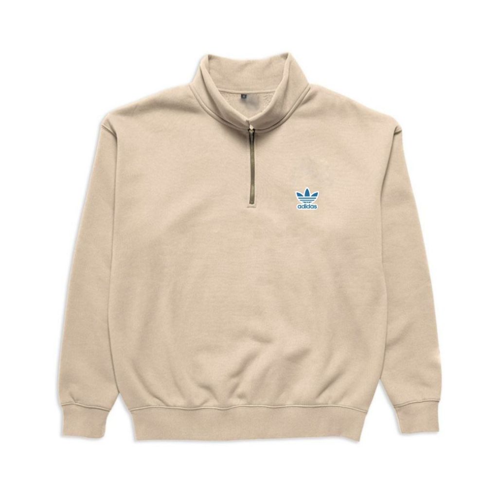 Adidas Sweater Rugby Halfzip Cream Good Quality