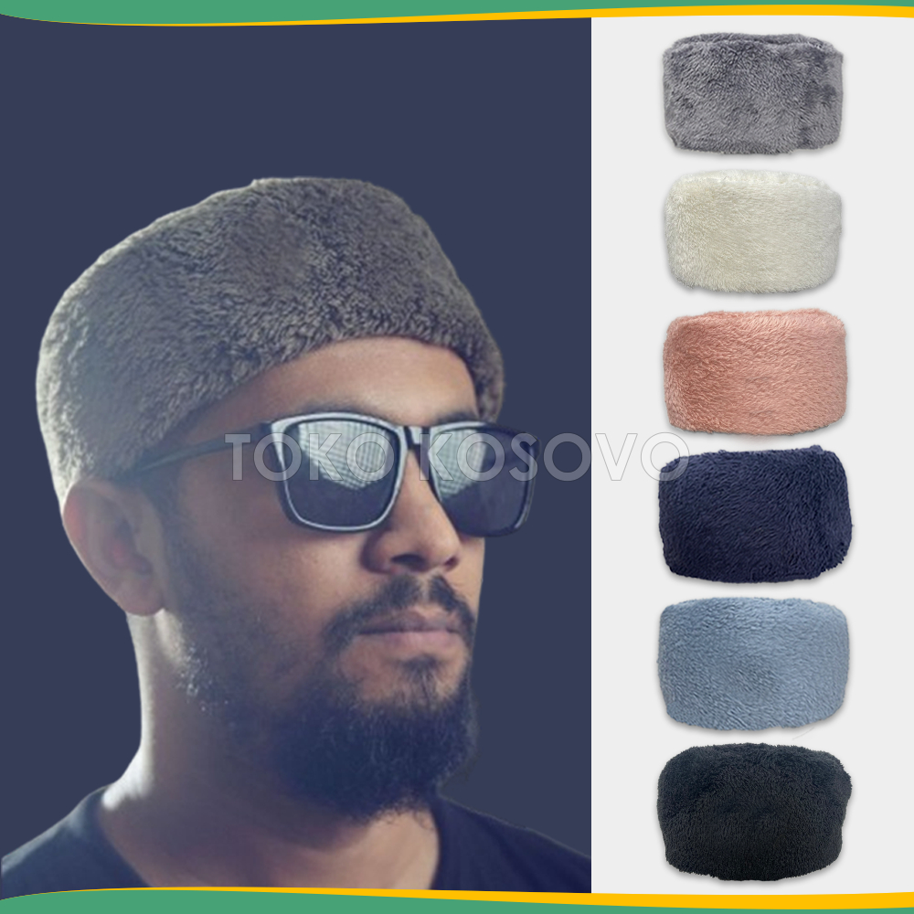 GROSIR (10 Pcs) Peci BULU RUSIA Bukhara Kopiah Solat Cak Nun Habib Bahar Maiyah Khabib Nurmagomedov 