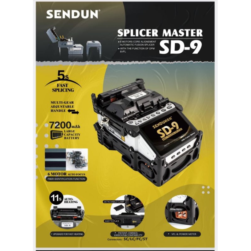 fusion splicer SENDUN SD-9/SPLICER SENDUN SD-9 BACKBONE 6 MOTOR