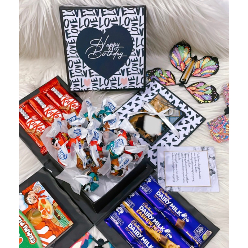 

NEW PRODUCT! BUTTERFLY SNACK BOX / Explosion Exploding box hampers lebaran PREMIUM / Custom tema cocok untuk segala acara / Kado anak / Kado anniv / Permintaan maaf / Kado Ultah / Kado cowok / Kado Valentine Gift / Kupu Terbang / Kado Viral