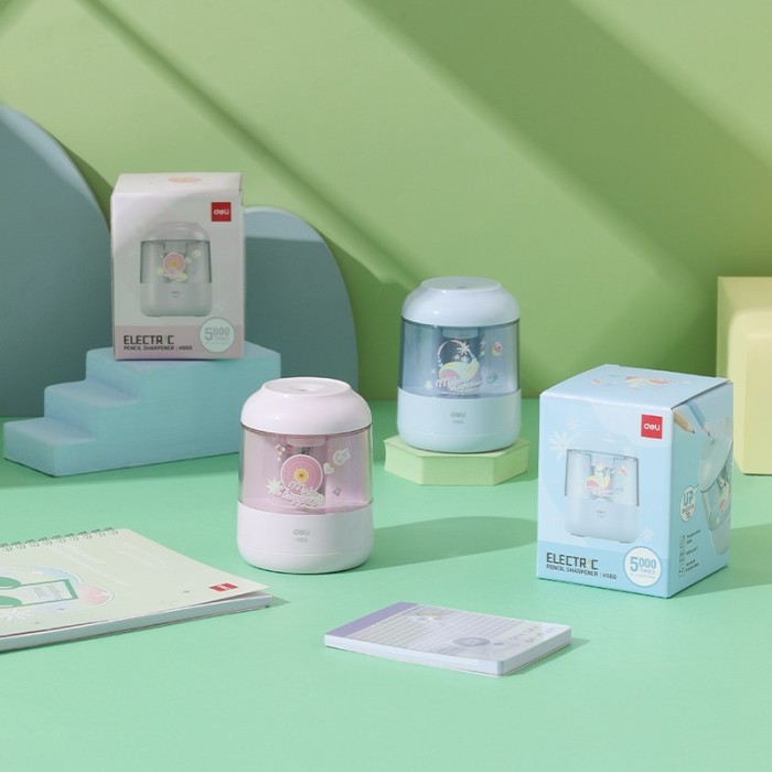 

[DELI X AGNES MO] Peruncing Meja Electric CH560 Otomatis Lucu