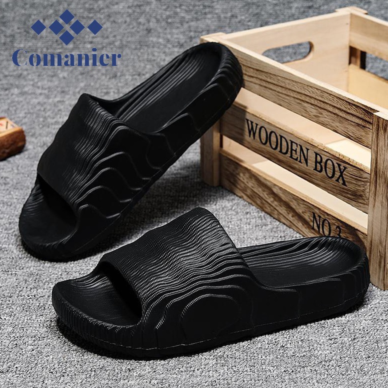 Comanier Sandal Slide Pria Kekinian Flat Slope Rumah Slipper Cowok Slope EVA