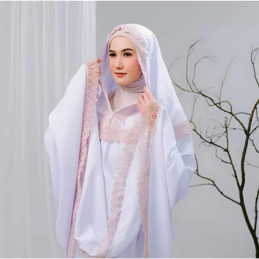 Mukenah Muslim Dewasa & Perlengkapan Sholat/Ibadah Wanita Lengkap Paket Bahan Mikro Katun Model Allu