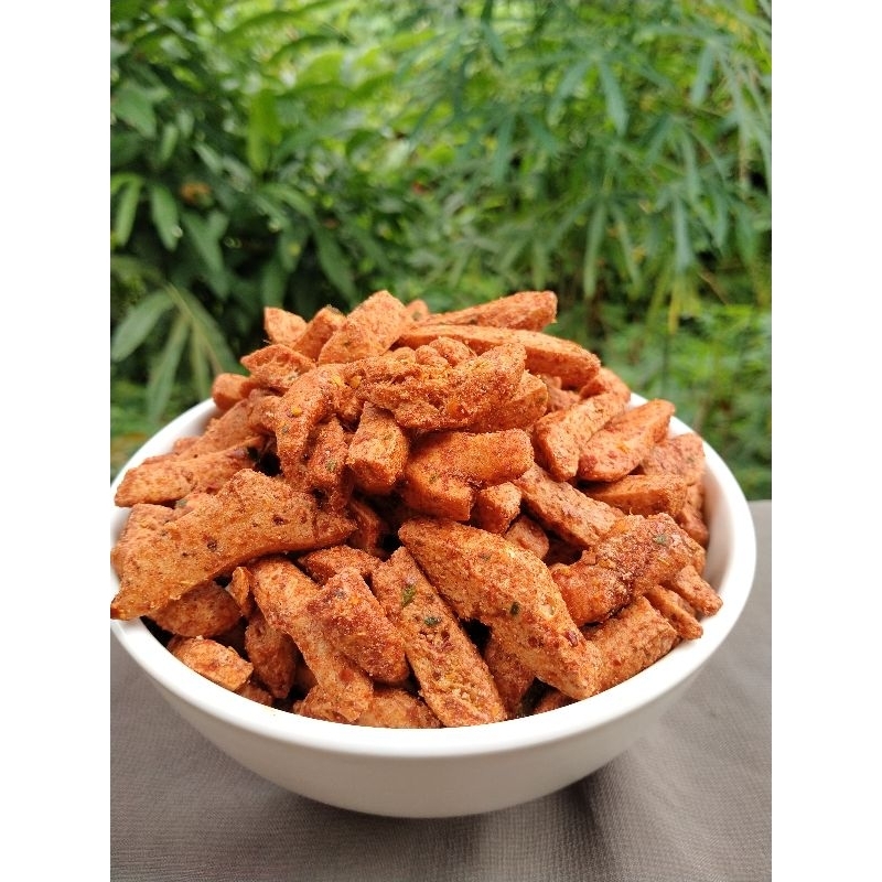 BASRENG PEDAS DAUN JERUK , KEMASAN 100 GRAM ..JAJANAN PEDAS KEKINIAN JAJANAN PEKANBARU