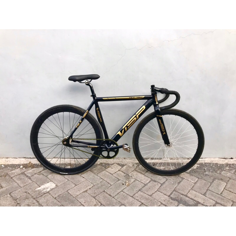 sepeda fixie soloist 77 full alloy cat baru decal visp