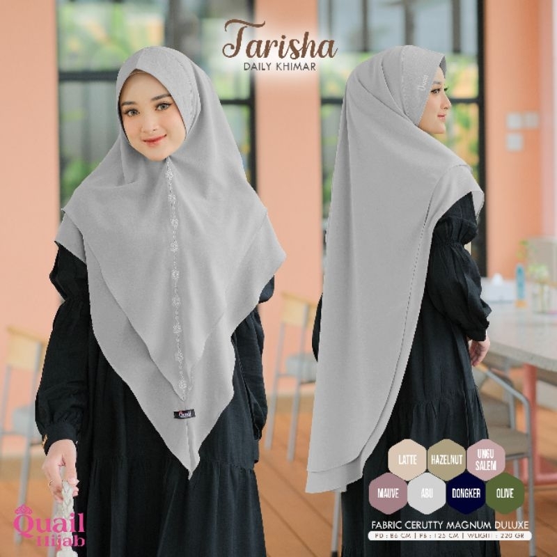 Quail Hijab Instan Bergo Jumbo Premium Ceruty TARISHA