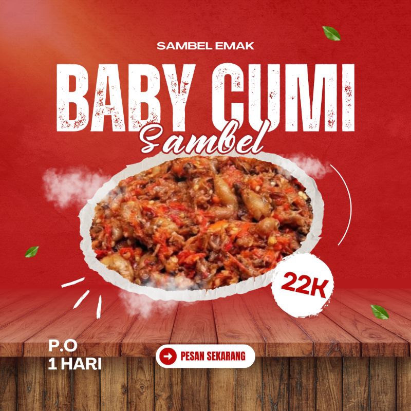 

Sambal Baby Cumi Homemade