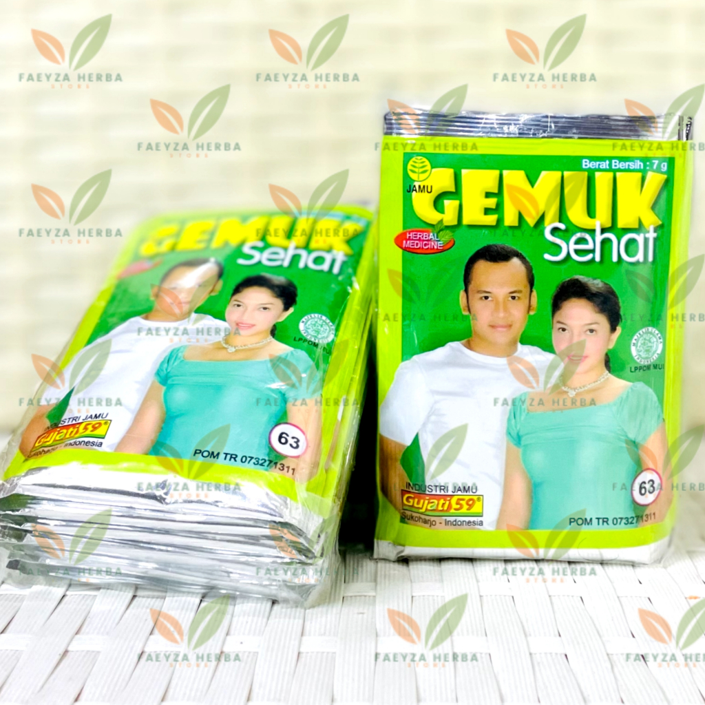 

Jamu Gemuk Sehat Gujati 59 Isi 10 Sachet