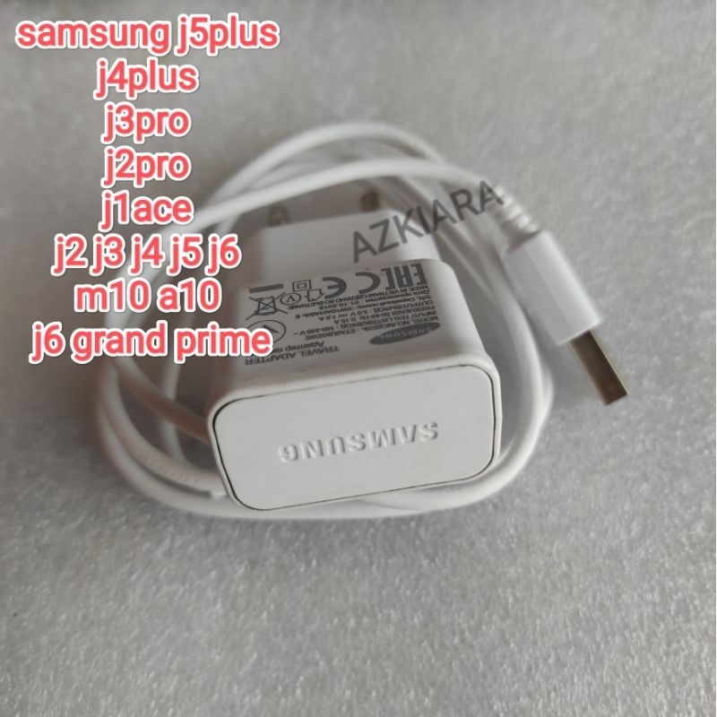 charger casan samsung original cabutan bawaan hp 1A j5plus j j4plus j3pro j2pro j1ace j2 j3 j4 j5 j6