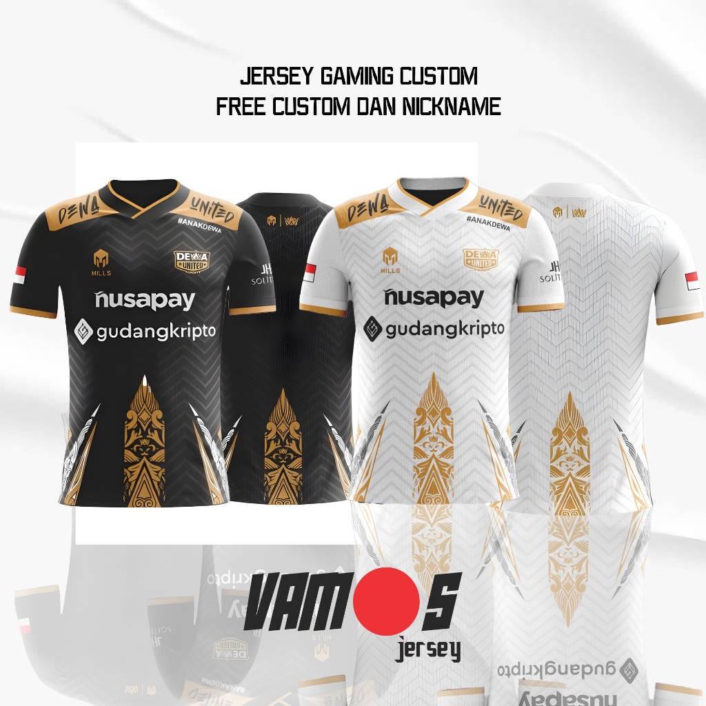 Jersey Dewa United E-Sport MPL ID 2023 Full Printing Free Nickname