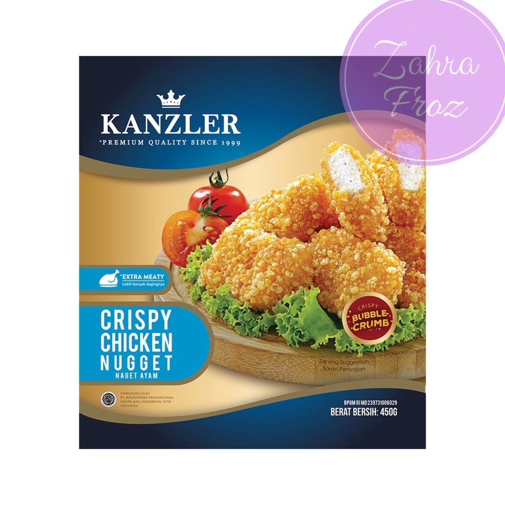 

BEST SELLER KANZLER CRISPY CHICKEN NUGGET 45GR