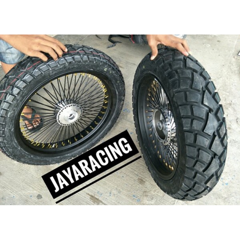 VELG SET BENELLI RING 17 19 BAN TUBBLES DUAL PURPOSE