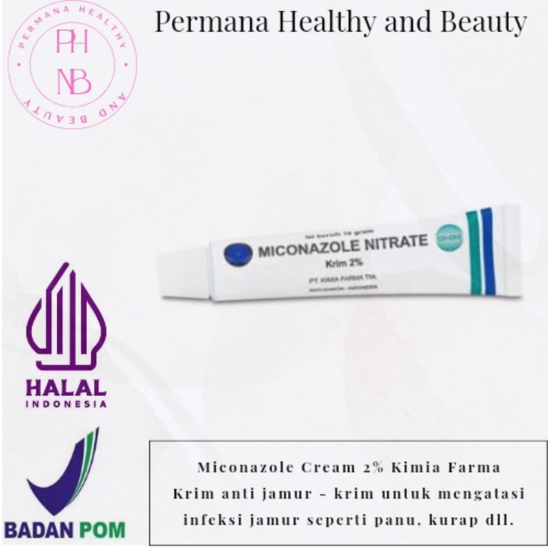 Miconazole Nitrate Krim 2% - Salep Miconazole - Miconazole Cream 10gr - Salep Anti Jamur