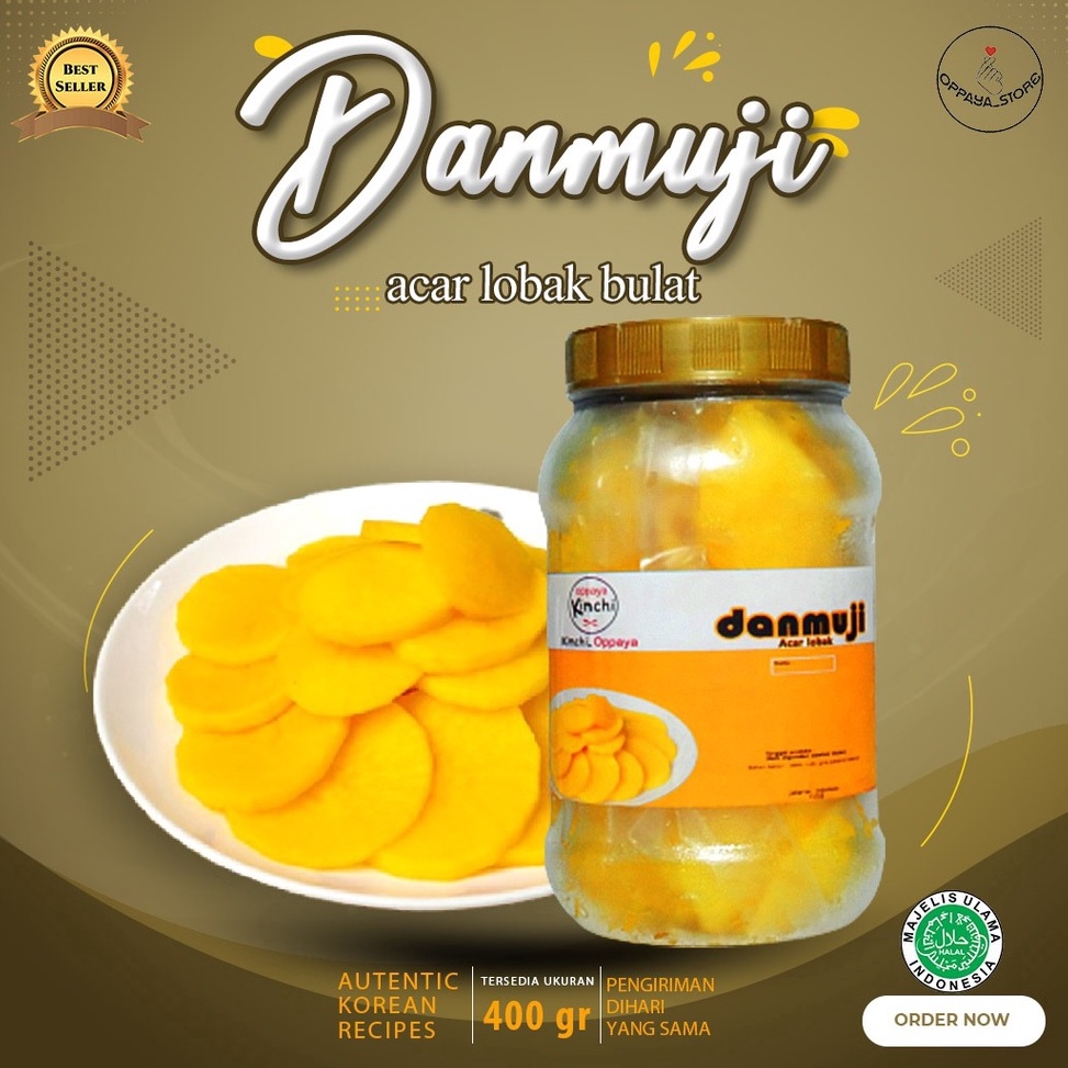 

FREE ONGKIR Danmuji Acar Lobak Bulet 4Gr Homemade