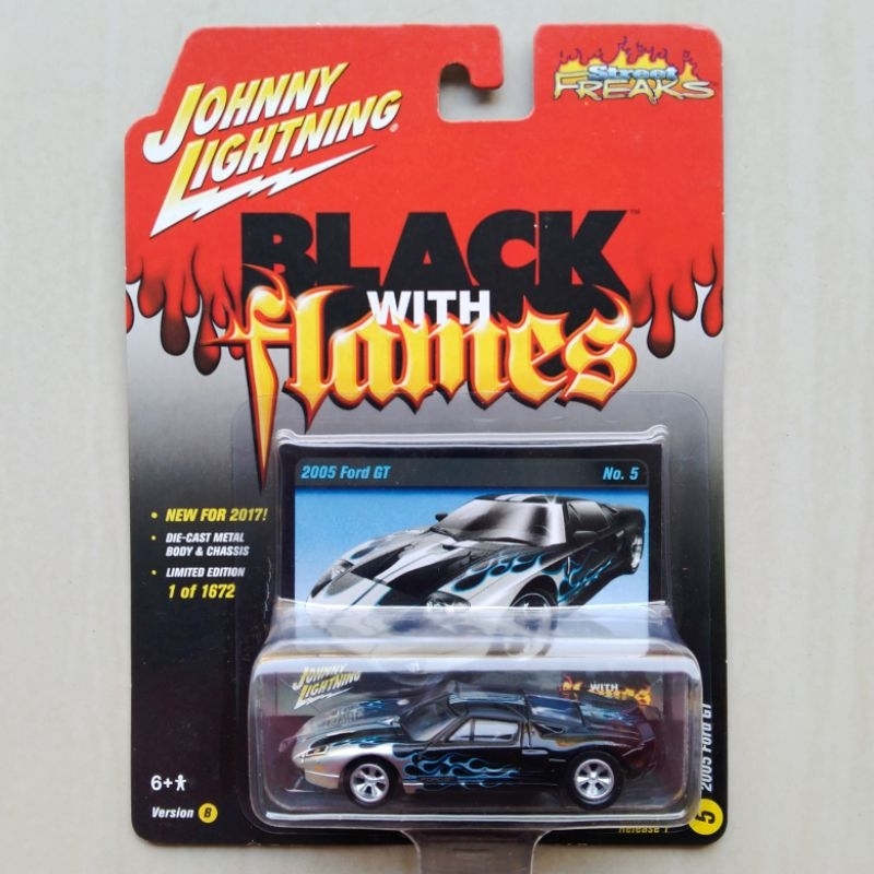 Johnny Lightning 2005 Ford GT40 Navy Flames